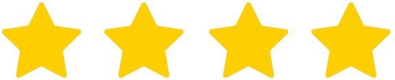 Quatre étoiles jaunes d'affilée