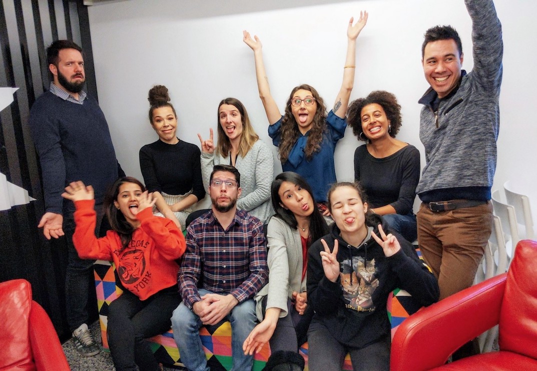 The entire GOrendezvous team acting a little crazy