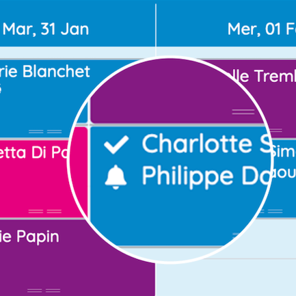 Un rendez-vous pour deux personnes