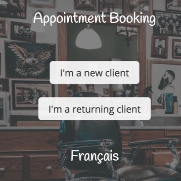 GOrendezvous booking appointment window for a barber