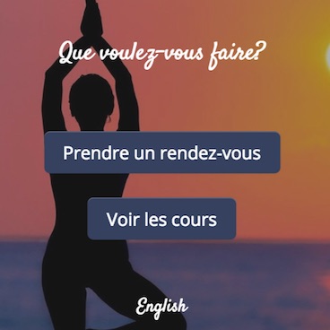 Fenêtre de prise de rendez-vous GOrendezvous pour le yoga